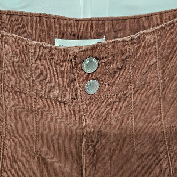 Vintage No Boundaries Corduroy Pants Y2K Flared Leg Brown Grunge Retro 16 - Picture 3 of 10